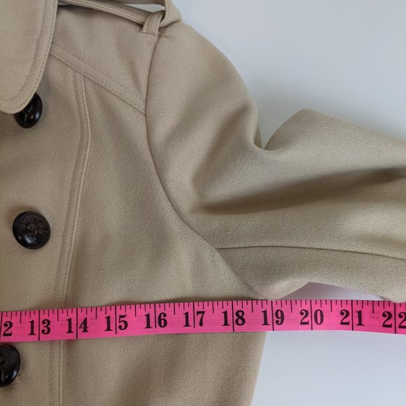 M60 Miss Sixty Elegant Classic Wool Coat with Cape Medium - Picture 9 of 14